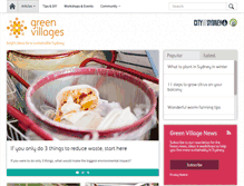 Tablet Screenshot of greenvillages.com.au